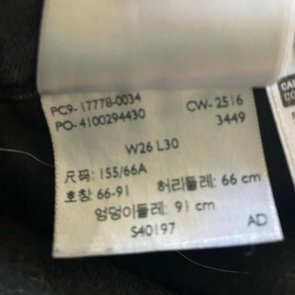 Levi’s Black legging Jeans raw hem skinny - Picture 3 of 6